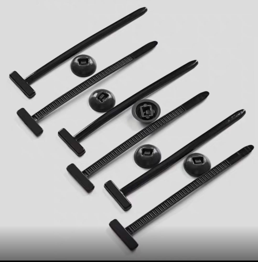 30 PC of Multi-functional cable tie buckle fixing base plate for fender, car interior lining, electric vehicle mudguard, interior panel, and cover plate use.