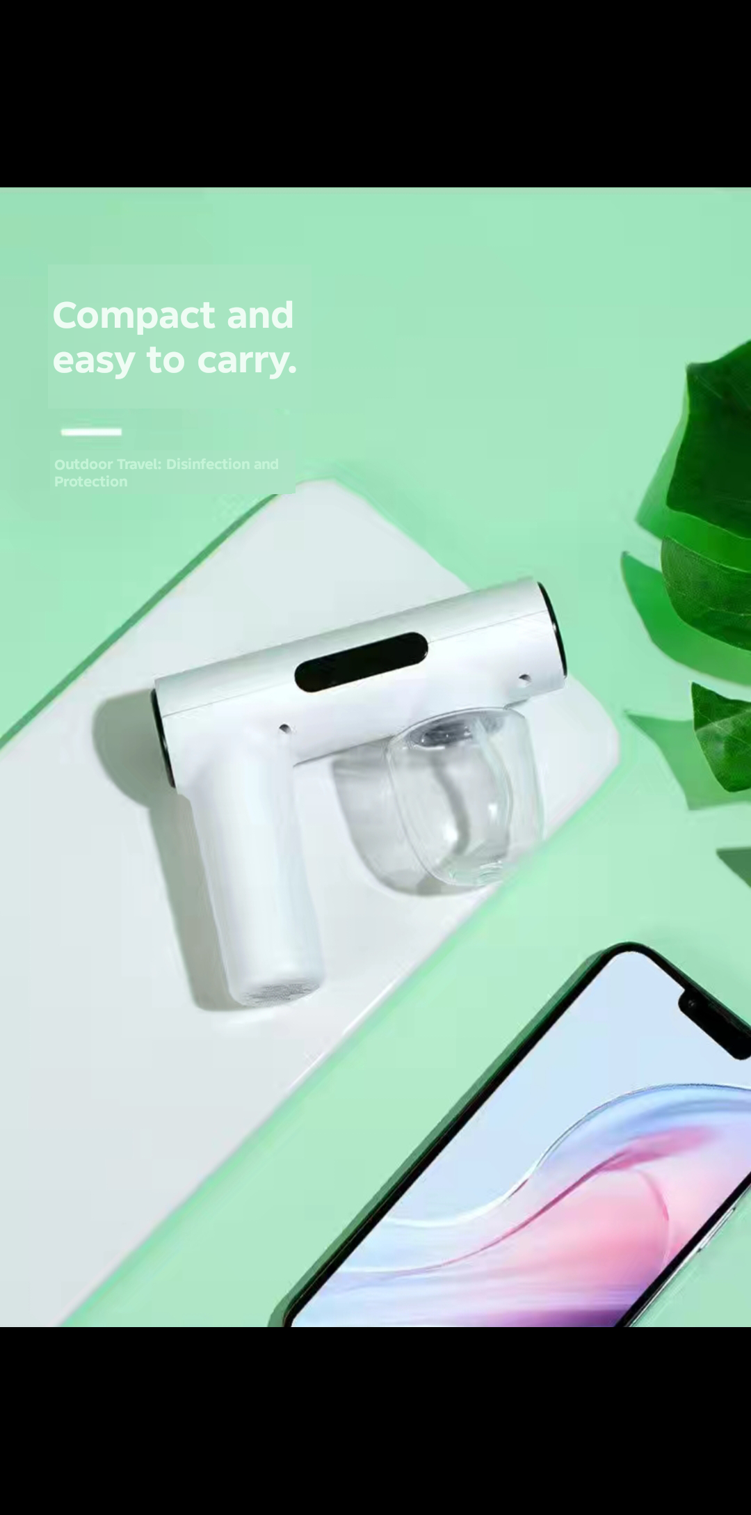 Handheld Nano Blue Light Disinfection Spray Gun Electric Atomization Spray Gun for Hotel and Home Air Sterilization and Disinfection