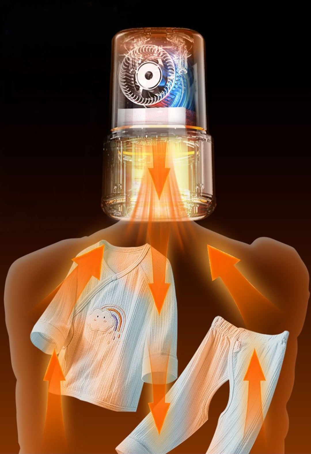 Portable Mini Travel Dryer for Home and Dorm Use, Foldable and Easy to Store, Quick Drying and Sterilizing Dryer