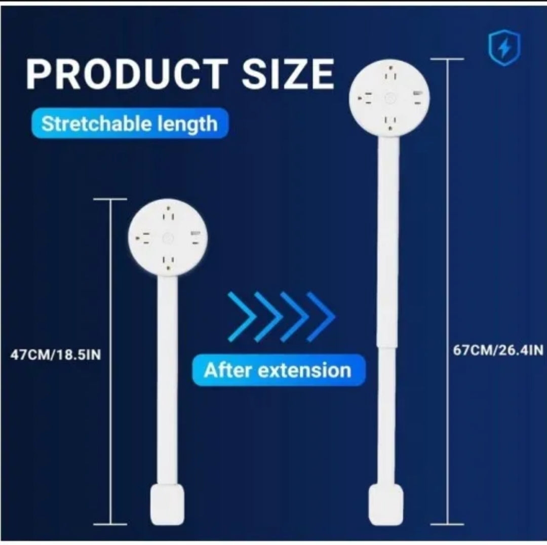 Electrical Outlet Extender - Universal Power Socket Sofa Cabinet Expander