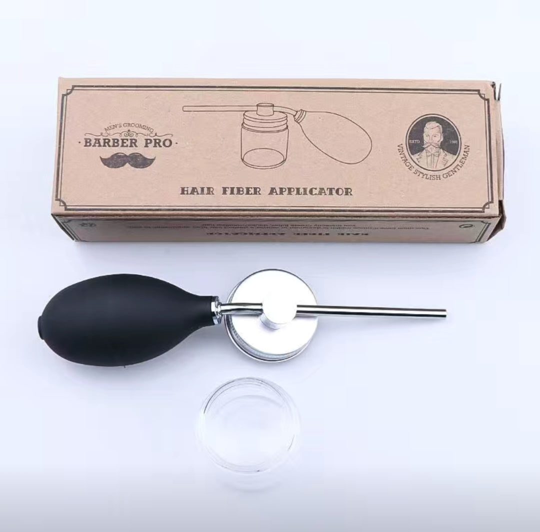 Hair spray powder bottle, hair thickening fiber powder spray bottle, hairline spray, hair replenishing applicator, powder spray bottle tool.